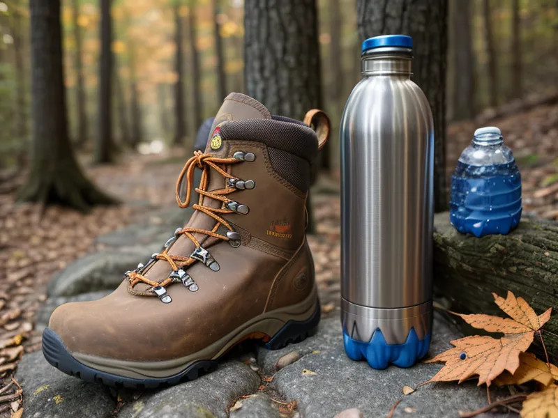 Hiking boots navigating a rocky trail with improved mobility