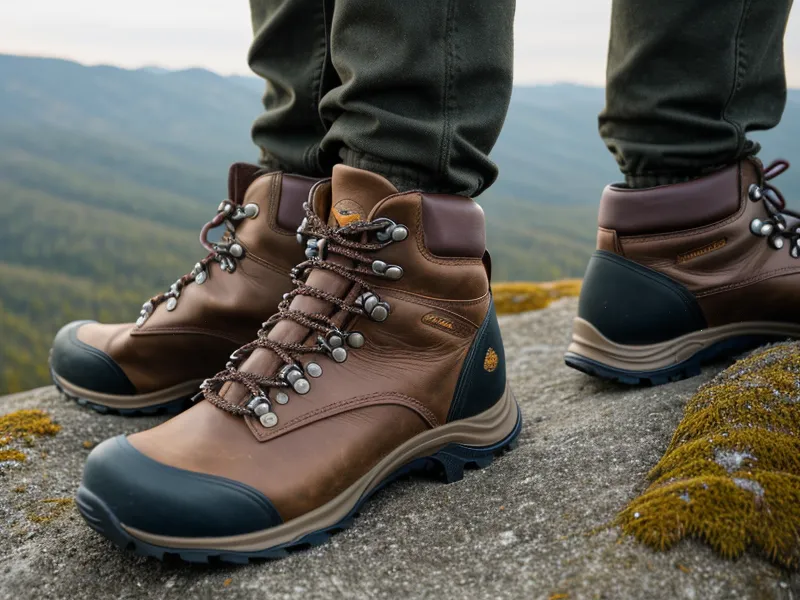 Lacing a stability hiking shoe fitted for joint health while hiking after fifty